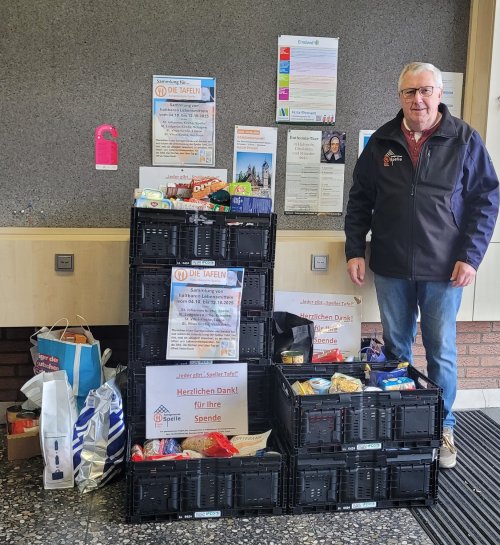 Übergabe der Spenden an die Tafel