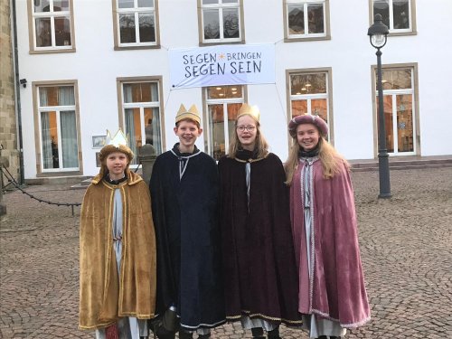 Die vier römischen Speller Sternsinger 