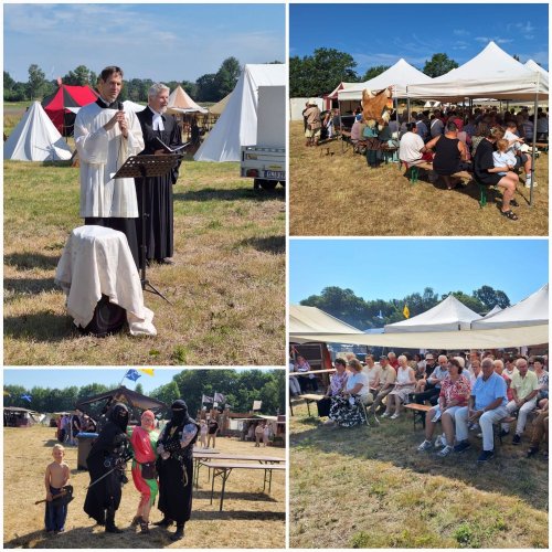 Gottesdienst auf dem Mittelaltermarkt