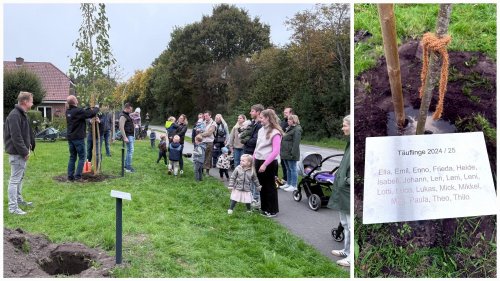 Baum für die Täuflinge