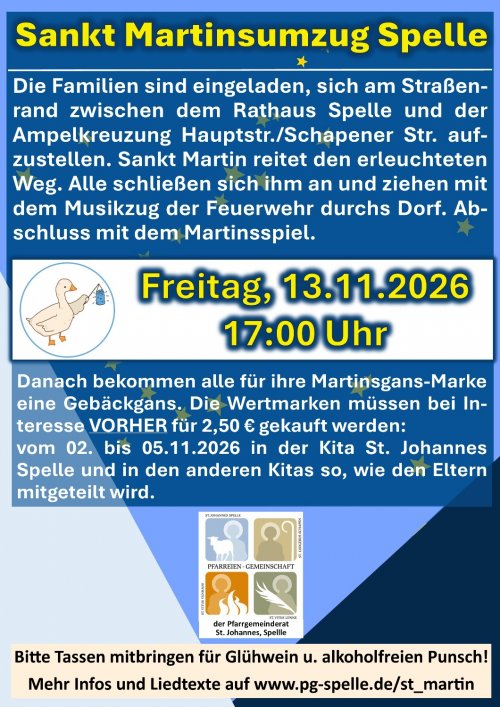 St. Martin in Spelle, Schapen, Lünne, Venhaus