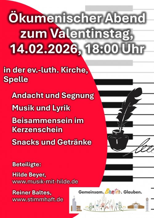 Ökumenischer Abend zum Valentinstag 2026